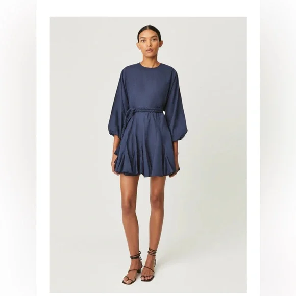 Rhode Navy Blue Ella Dress NWT M - Picture 8 of 10